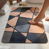 Nordic Geometric Abstract Bath Non Slip Mat