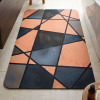 Nordic Geometric Abstract Bath Non Slip Mat
