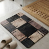 Textured Slate & Timber Nappa Leather Bath Non Slip Mat