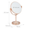 Desktop Double Sided Makeup Mirror Rotatable Vanity Mirror