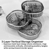 Multi Layer Rotating Jewellery Storage Box Acrylic Organizer Stand