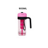 Acrylic Water Bottle 900ML Portable Drinking Bottle