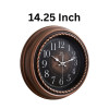 Heritage 14.95 Inch Titanic Nostalgic Brown Wall Clock