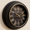 Heritage 14.95 Inch Titanic Black Roman Wall Clock