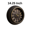 Heritage 14.95 Inch Titanic Black Roman Wall Clock