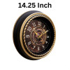 Heritage 14.95 Inch Titanic Black Antique Wheel Wall Clock