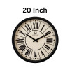 Heritage 20 Inch Moon Time Cream Roman Wall Clock