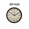 Heritage 20 Inch Moon Time Cream Wall Clock