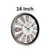 Heritage Numeral 14 Inch Grid Marble Wall Clock