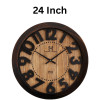 Heritage 24 Inch Big Time Musturd Wall Clock