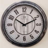 Heritage 24 Inch Big Time Gray Wall Clock