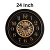 Heritage 24 Inch Big Time Floral Wall Clock