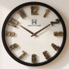 Heritage 20 Inch Albino Gold Blue Wall Clock
