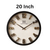 Heritage 20 Inch Albino Gold Blue Wall Clock