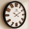 Heritage 20 Inch Albino Brown Blue Wall Clock