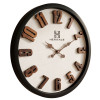 Heritage 20 Inch Albino Brown Blue Wall Clock