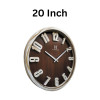 Heritage 20 Inch Albino Caramel Coffee Wall Clock