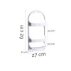 3 Layer Bathroom Shampoo & Shower Caddy Rack Wall Storage Organizer