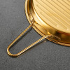 Stainless Steel Golden Serving Plate Luxury Serving Tray