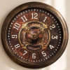 Heritage 24 Inch Letex Brown Wall Clock