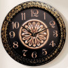 Heritage 24 Inch Letex Sparkled Floral Wall Clock