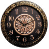 Heritage 24 Inch Letex Sparkled Floral Wall Clock
