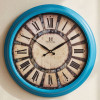 Heritage 24 Inch Letex Blue Wall Clock