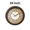 Heritage 24 Inch Letex Coffee Wall Clock