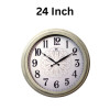 Heritage 24 Inch Letex Cream Wall Clock