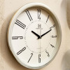 Heritage 15 Inch Sunset Plain Cream Wall Clock