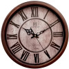 Heritage 15 Inch Sunset Plain Roman Brown  Wall Clock