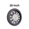 Heritage 18 Inch Sunrise 3D Gray Wall Clock