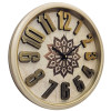 Heritage 15 Inch Sunset 3D Beige Gold Wall Clock