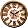 Heritage 15 Inch Sunset 3D Brown Gold Wall Clock