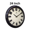 Heritage Snowy Ice Beige 14 Inch Wall Clock