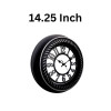 Heritage 14.25 Inch Fallow Black Gray  Wall Clock
