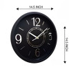 Heritage Bradford 14.5 Inch White Black Wall Clock