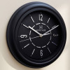 Heritage 10.75 Inch Dream Silver Black Wall Clock