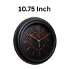 Heritage 10.75 Inch Dream Copper Black Wall Clock
