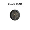 Heritage 10.75 Inch Dream Gold Black Wall Clock