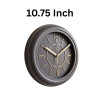 Heritage 10.75 Inch Dream Silver Gray Wall Clock