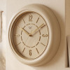 Heritage 10.75 Inch Dream Cream Gold Wall Clock