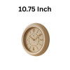 Heritage 10.75 Inch Dream Cream Gold Wall Clock