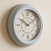 Heritage 10.75 Inch Dream Light Silver Gray Wall Clock