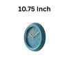 Heritage 10.75 Inch Dream Gold Blue Wall Clock