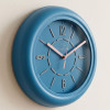Heritage 10.75 Inch Dream Silver Blue Wall Clock
