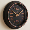 Heritage 10.75 Inch Titan Black Copper Wall Clock