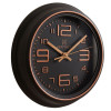 Heritage 10.75 Inch Titan Black Copper Wall Clock