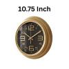 Heritage 10.75 Inch Titan Golden Wall Clock