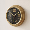 Heritage 10.75 Inch Titan Golden Wall Clock